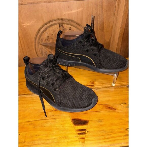 PUMA 'Carson 2 ' Black Size 6.5 Sneakers Running Shoes Athletic Lace Sport - Picture 4 of 8